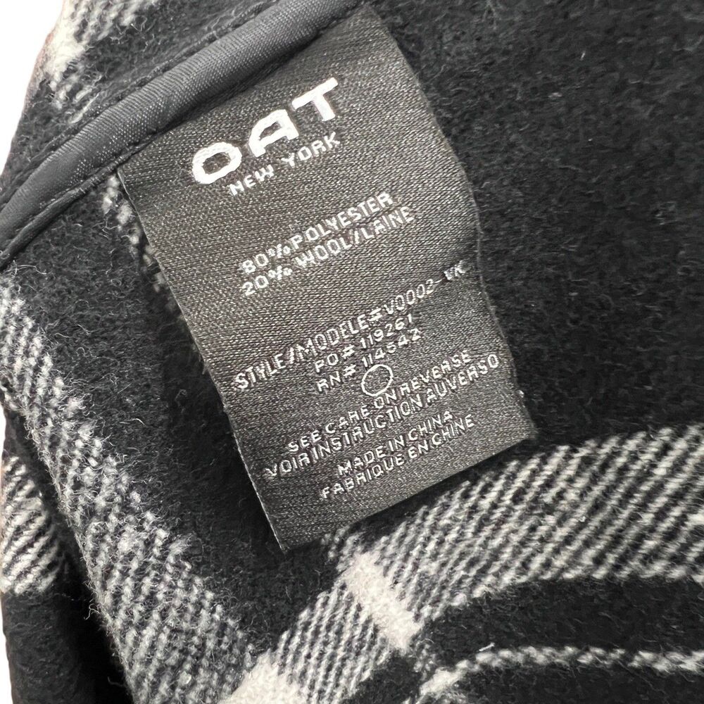 Oat Plaid Wool Blend Snap‎ Button Vest Layering - Picture 6 of 13